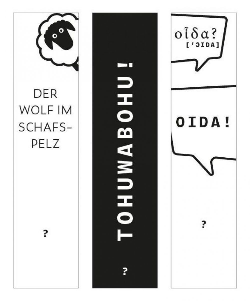 Die neuen Drehelemente der Dauerausstellung zeigen biblische (Sprich-)Wörter aus unserer Alltagssprache Grafiken der neuen Drehelemente im Bibelzentrum.